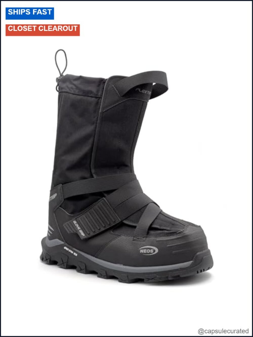 Waterproof Insulated Snow Overshoe Boot Cover - Slip Resistant -20F EH Rated